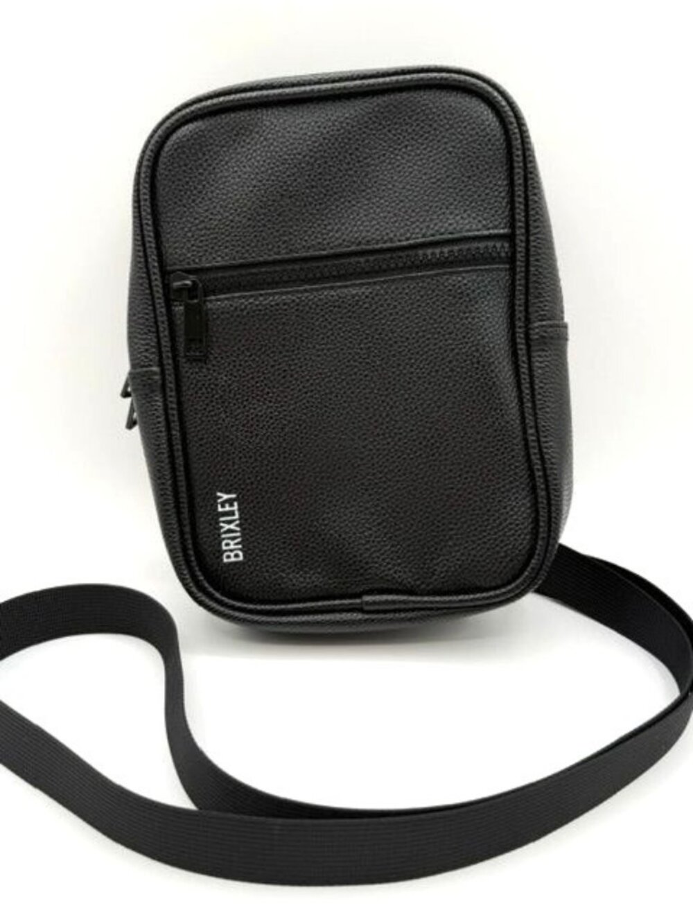Brixley Bags Black Faux Leather Crossbody Sling